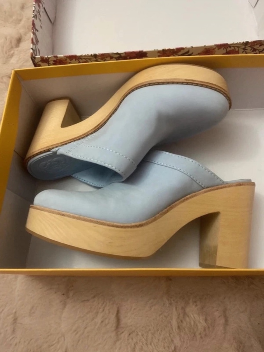 New-Kimberly Whitman for Antonio Melani Leather Clog Mules size 8.5